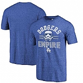 Los Angeles Dodgers Royal MLB Star Wars Empire Fanatics Branded Tri-Blend T-Shirt,baseball caps,new era cap wholesale,wholesale hats